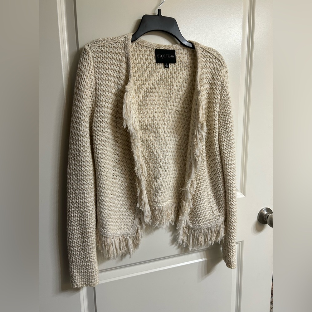 Etcetera Beige Knit Jacket